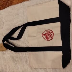 Trader Joe's Tote Bag Cotton Reusable NWT